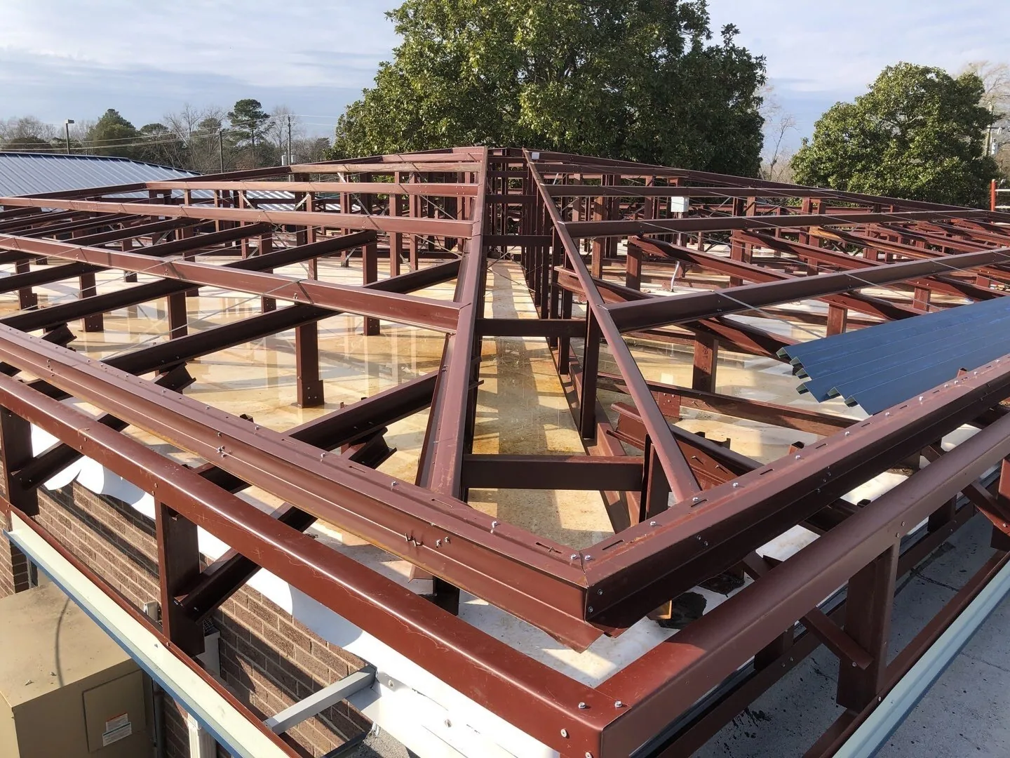 Standing-Seam Metal Commercial Roofing