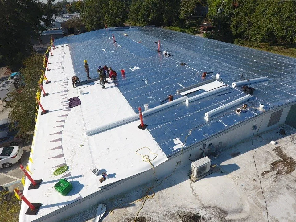Occupied-Building Commercial Reroofing